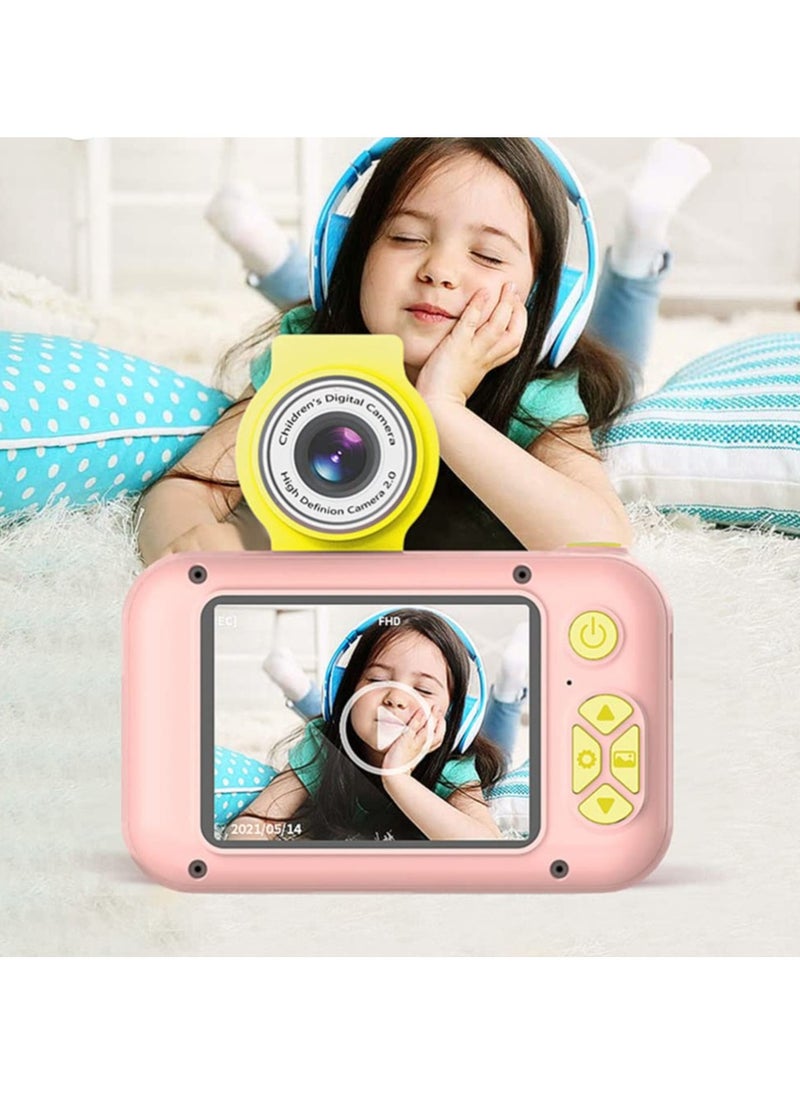 Oteeto Oteeto OKC02 Kids Digital Camera With 2 Inch LCD Screen and Flip Lens Pink  - Image 3
