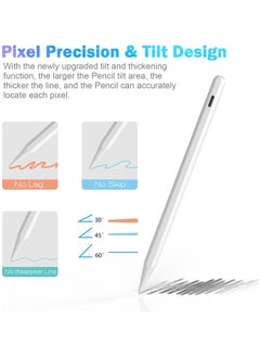 Generic Stylus Pen for iPad (2018-2024) – 26-Hour Battery, Palm Rejection, One-Touch Activation, Compatible with iPad Pro, Air, Mini & iPad 6-10 Gen  - Image 4