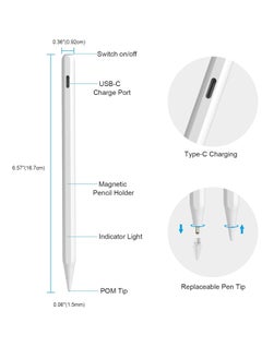 Generic Stylus Pen for iPad (2018-2024) – 26-Hour Battery, Palm Rejection, One-Touch Activation, Compatible with iPad Pro, Air, Mini & iPad 6-10 Gen  - Image 2