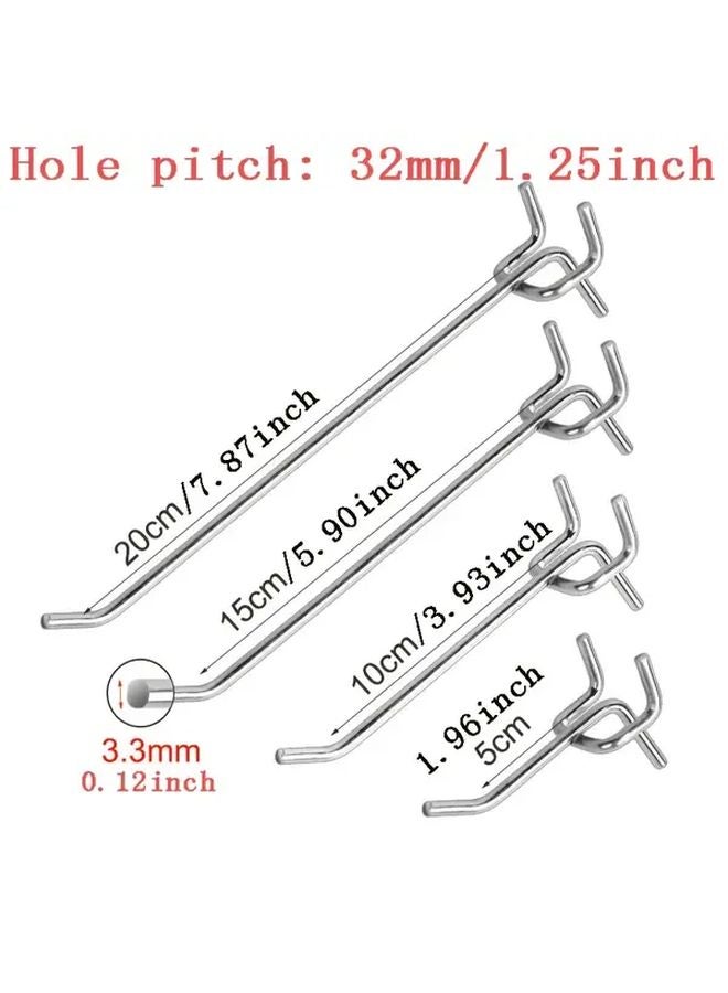 20 قطعة من خطافات اللوحة المعدنية مقاس 5.91 بوصة لتنظيم أدوات المرآب وصندوق التخزين - Image 3