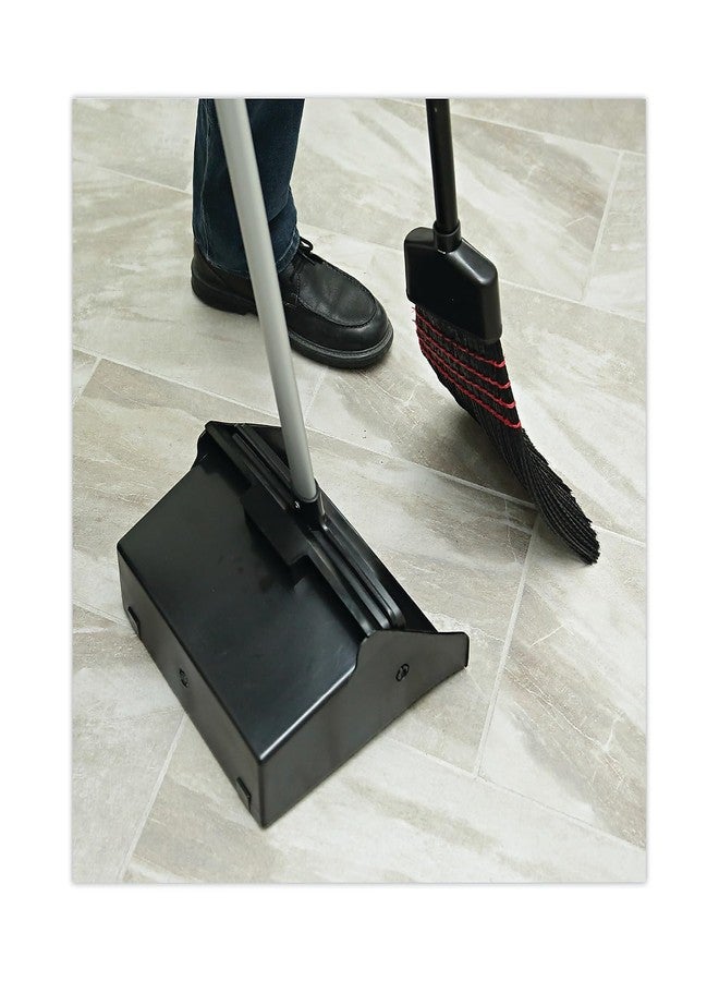 بورد ووك مجرفة غبار للردهة من Boardwalk BWK02600، مصنوعة من البلاستيك والألومنيوم، عرضها 11 3/4 بوصة، ومقبضها 34 بوصة، لونها أسود/فضي - Image 5