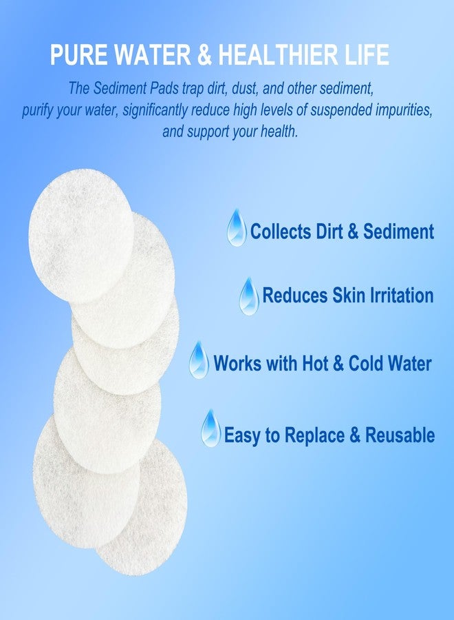 ShuRex Replacement Sediment Pads for AquaBliss HD Multi-Stage Shower Filter Replacement Cartridge SFC400 & SFC500, Compatible with AquaBliss SF400 and SF500 HD Showerhead Filter, 1 Year Supply, 24-Pack - Image 2