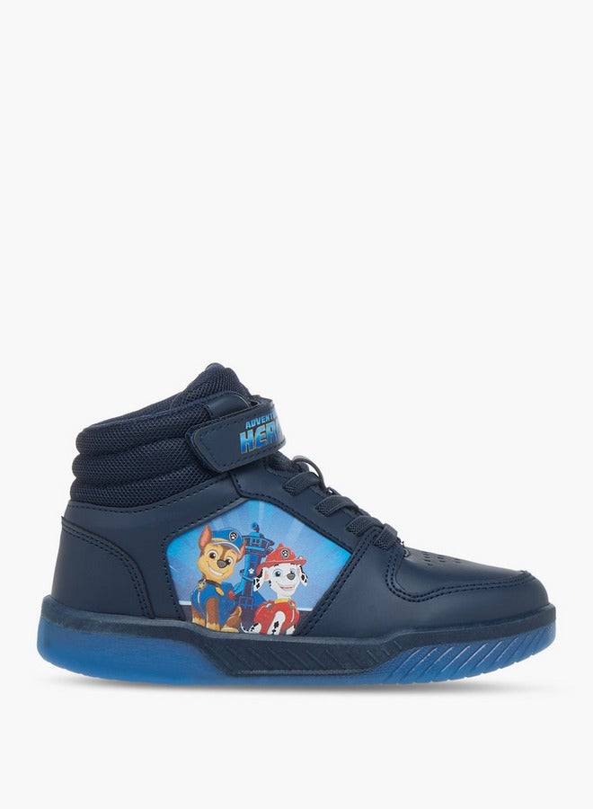 PAW PATROL Printed High-Top Sneakers with Hook and Loop Closure - Image 3
