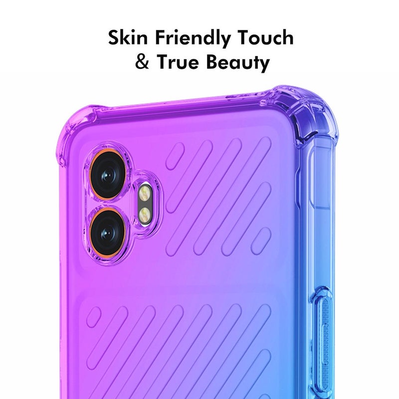 إنكاي جراب هاتف TPU متدرج اللون لهاتف Samsung Galaxy Xcover7 Pro Hat-Prince (أرجواني ذهبي) - Image 5