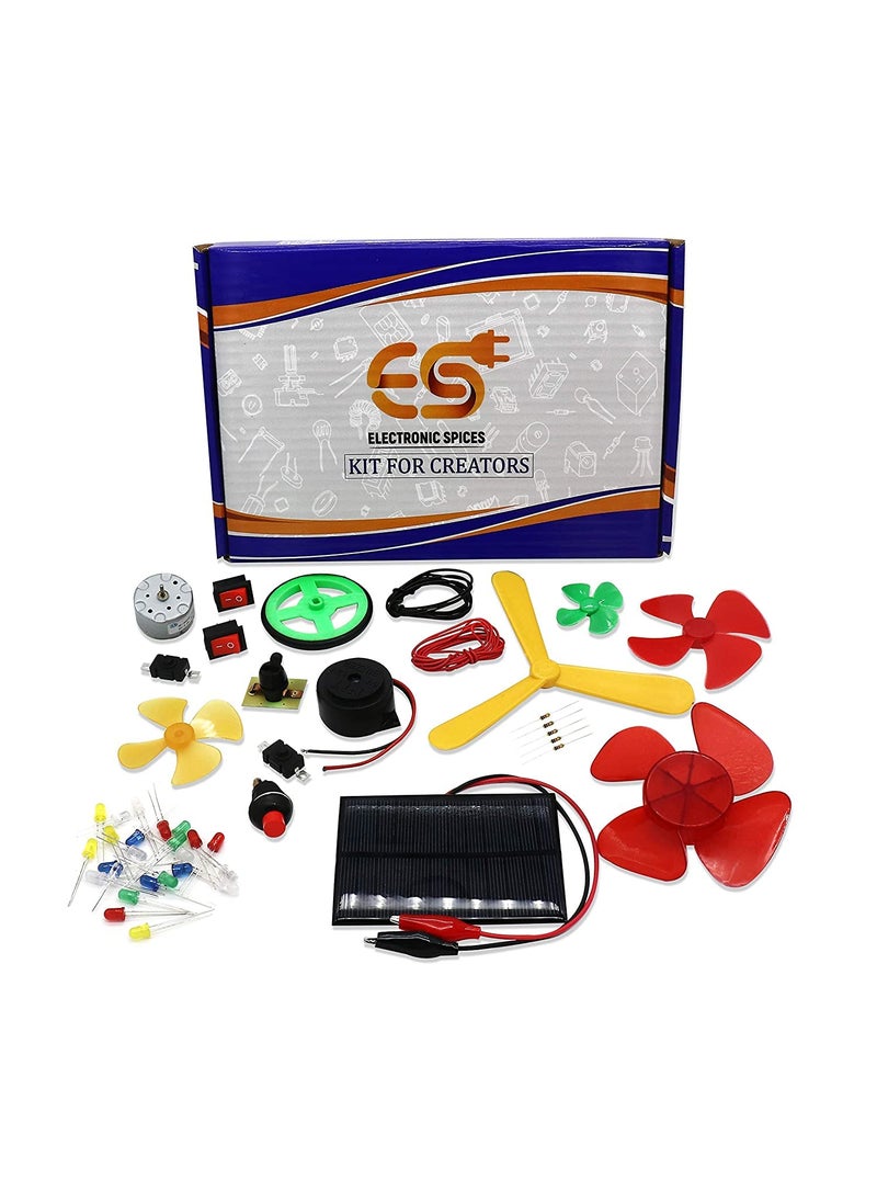 Electronicspices Electronic Spices 48 Pcs Solar Propeller Switches Starter Kit For Creators With User Mannual  - Image 1