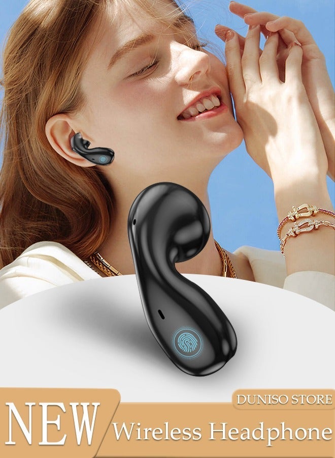 DUNISO Wireless Headphones Bluetooth 5.3 In-ear Earphones with Mic Wireless Charging Case Fingerprint Touch IPX7 Waterproof Headphone for Running Sport Gym - Image 1