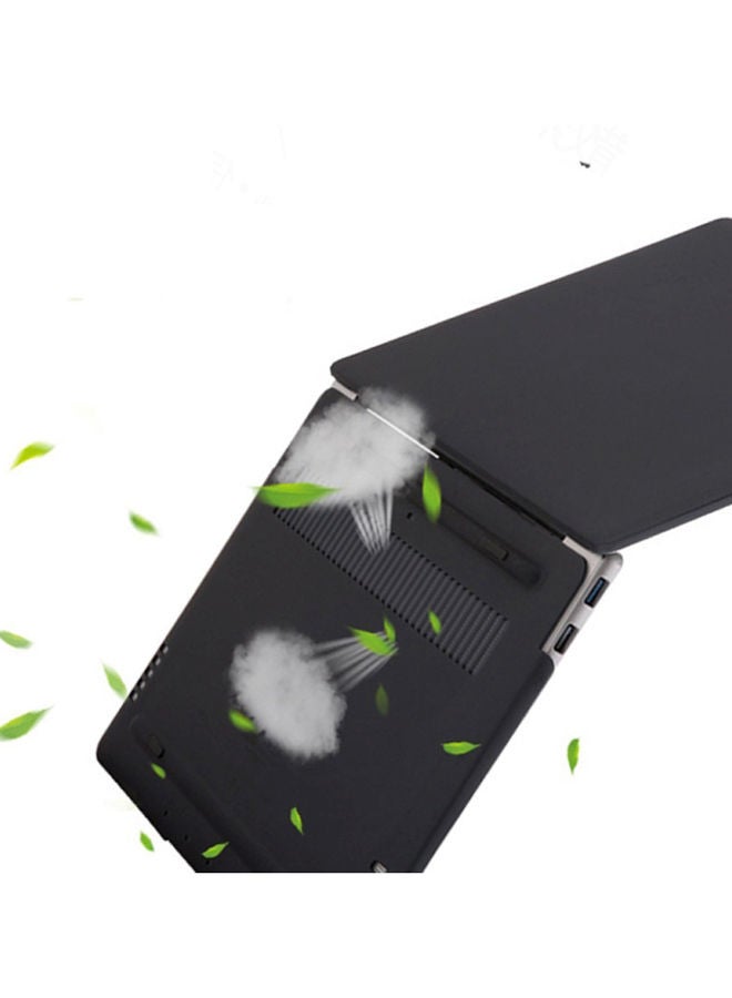 NIBEMINENT Transparent Matte Laptop Shell Cover Black  - Image 3