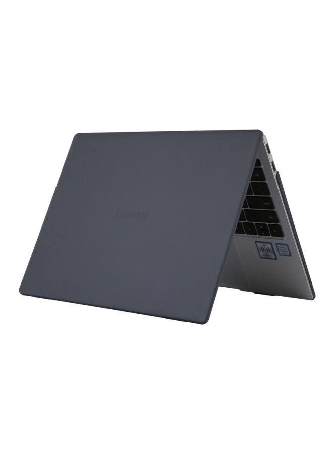 NIBEMINENT Transparent Matte Laptop Shell Cover Black  - Image 2