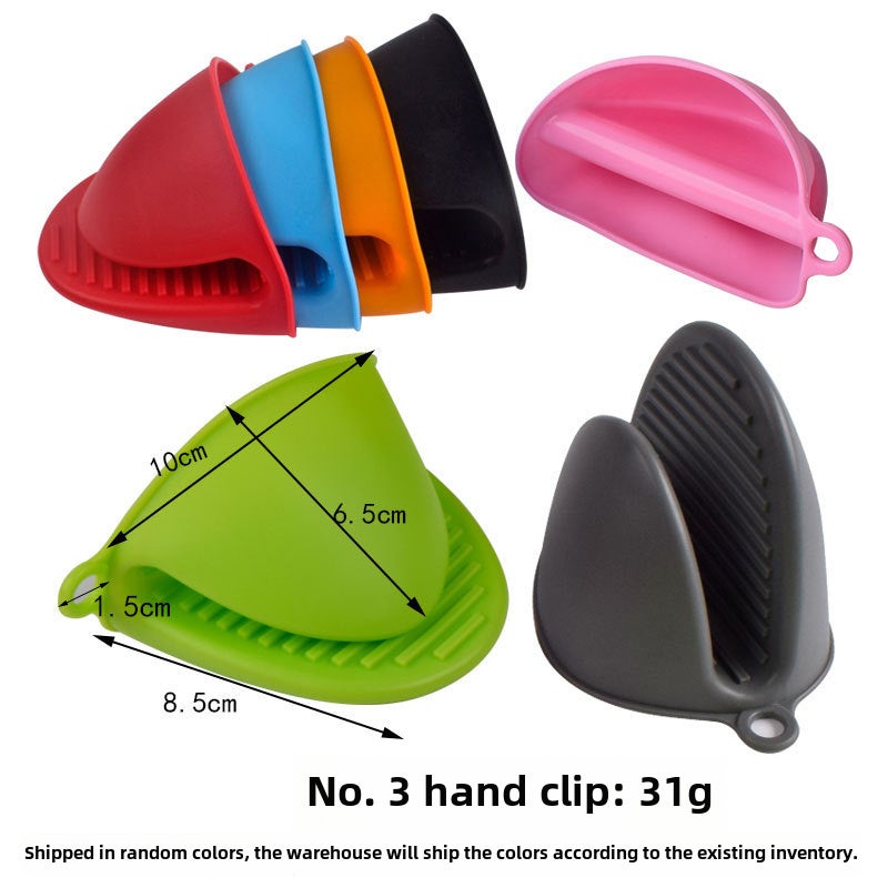 Thick Silicone Heat-Resistant Gloves 3 Trumpeter Clip 3 Trumpeter Clip