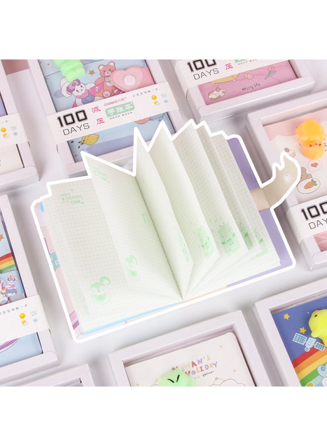 Fiber Cute Decompression Notebook Creative Notebook Decompression Student Children's Day Gift Stationery Gift Book - Image 3