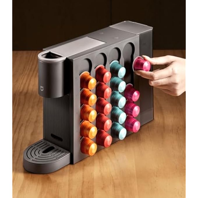 Xiaomi Mijia S1 Capsule Coffee Machine 20 Bar Pressure 40Ml110Ml Servings OneTouch Operation 332X90X212Cm DualCore Temperature Control Ulka Pump Home Use - Image 4