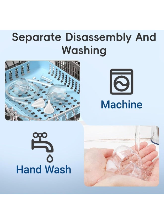 شينغوي مصاصة أنف كهربائية للأطفال الرضع مع 9 مستويات شفط و 3 أحجام من أطراف السيليكون، مصاصة أنف للأطفال الرضع قابلة لإعادة الشحن مع ضوء ليلي و 10 أنغام موسيقية مهدئة - Image 4