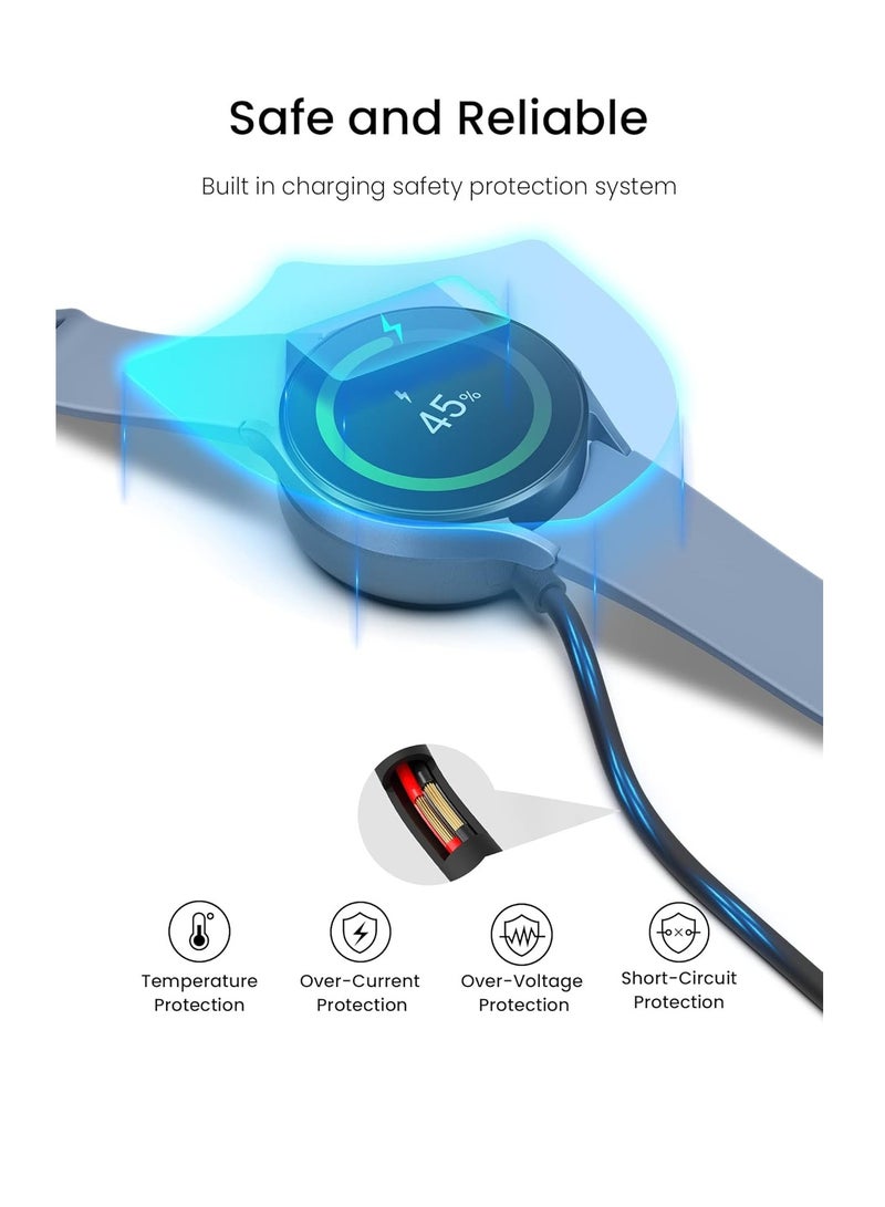 USB Cable Compatible with Samsung Galaxy Watch 7/Ultra/6/6 Classic/5/5 Pro/4/4 Classic/3/Fe/Active 2/Active Charger Wireless Charging Dock for Samsung Galaxy Watch Accessories  - Image 5