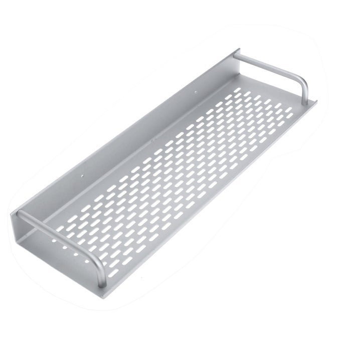 40CM SHOWER CADDY RECTANGLE ALUMINUM BATHROOM SHOWER ORGANIZERS BATH KITCHEN SPICE RACK HOLDER WALL MOUNTED RACK SHELVES SPACE STORAGE ORGANIZER ACCESSORIES FOR BATHROOM RESTROOM