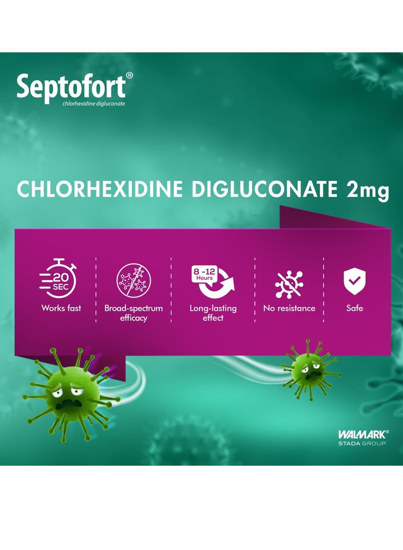 سيبتوفورت سيفتوفورت لوزينج بنكهة العسل والليمون 2 ملغ - 24 قطعة - Image 3