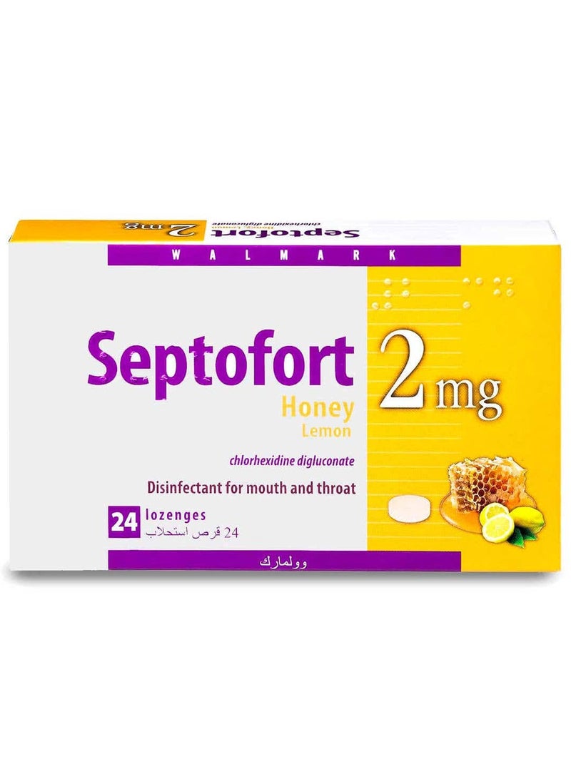 سيبتوفورت سيفتوفورت لوزينج بنكهة العسل والليمون 2 ملغ - 24 قطعة - Image 2