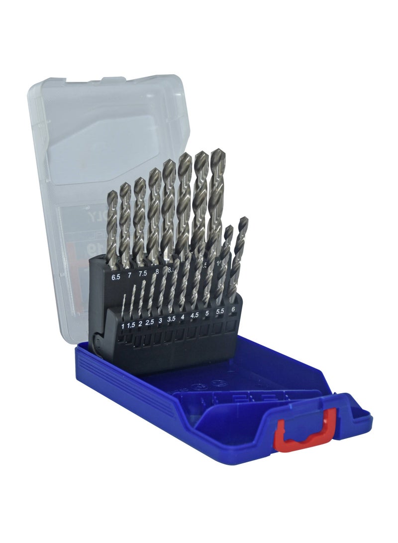 Tivoly 11452070015 Professional Drill Bit Set ET 19PCS for Stainless Steel and Hard Metal, Made in France - Image 1