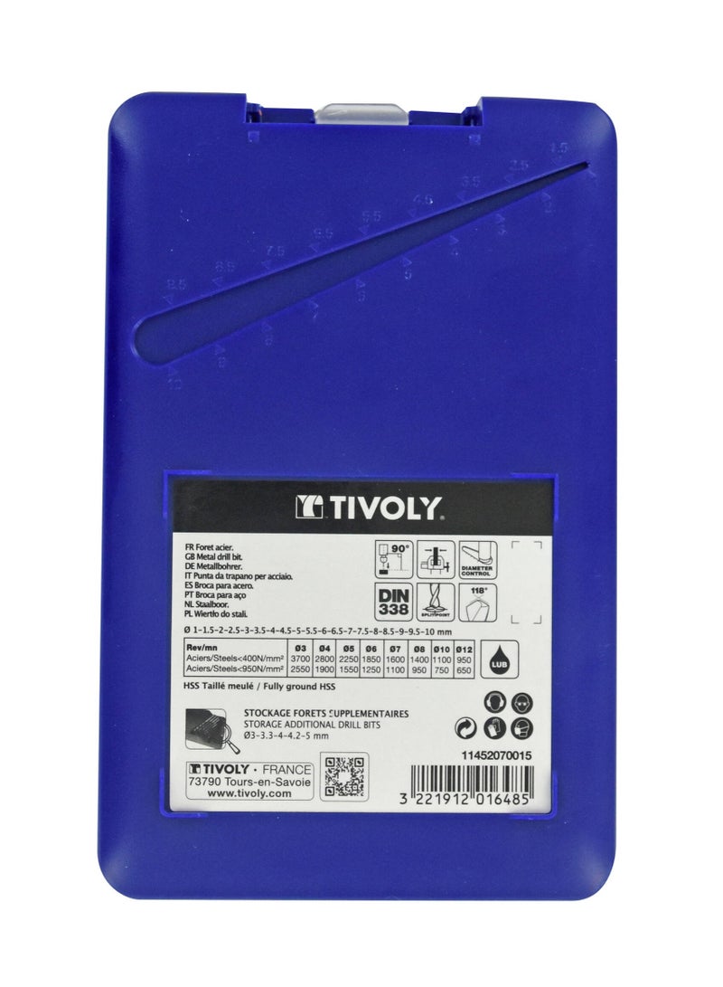 Tivoly 11452070015 Professional Drill Bit Set ET 19PCS for Stainless Steel and Hard Metal, Made in France - Image 3