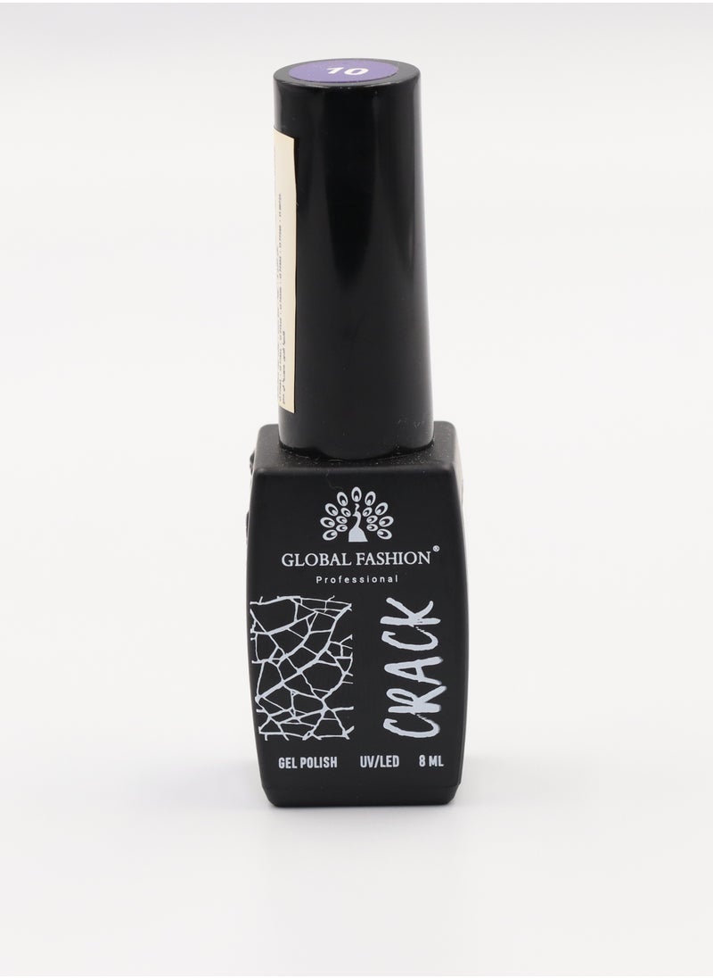 GLOBAL FASHION Crackle Gel Nail Polish - Captivating Cracked Effects | 12 Colors | 8ml | Global Fashion Professional | No. 12  - Image 3
