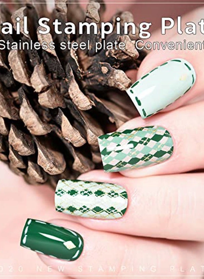 KADS Nail Art Stamping Plates Set Image Template Stencils Pattern with Stamping Plates Holder Case Organizer (GE017) - Image 3