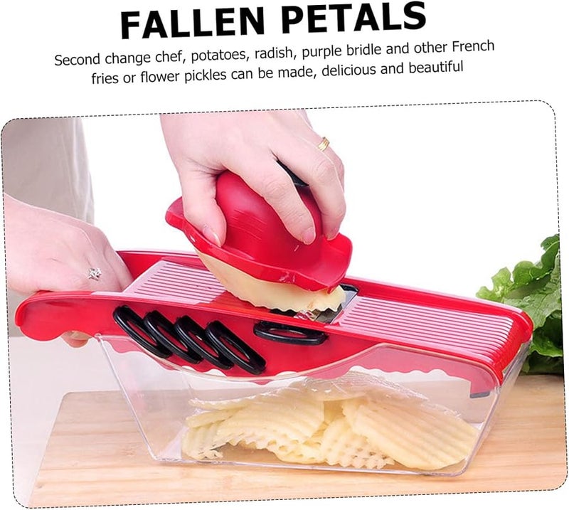 ماندولين سلايسر حامي الأصابع حامل أمان تنظيف سهل حماية تقطيع الخضروات - Image 5