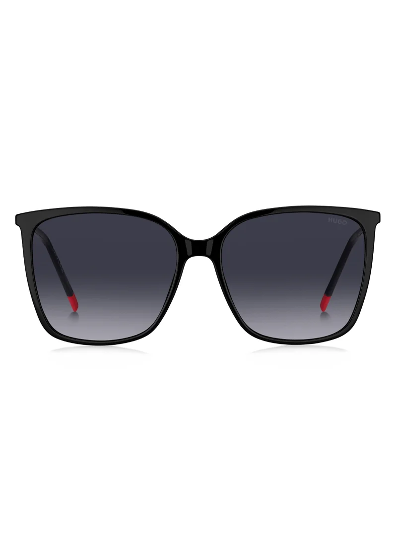 هوجو Women's UV Protection Sunglasses Hg 1275/S Black 50 - Lens Size: 57 Mm
