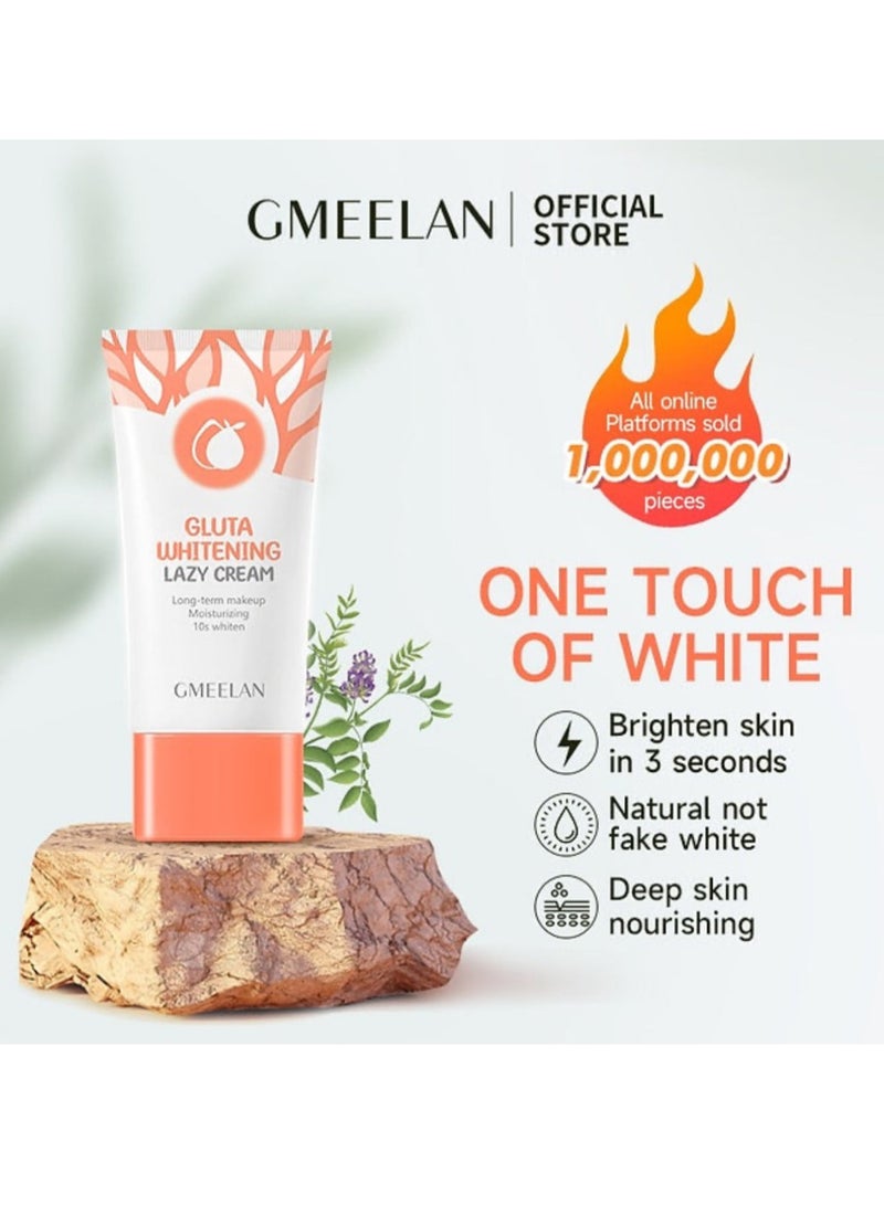 جمييلان جميلان كريم تفتيح البشرة غلوتا لايزي 30 جرام كريم لتوحيد لون البشرة وازالة البقع الداكنة والترطيب اليومي للنساء والرجال لجميع أنواع البشرة - Image 2