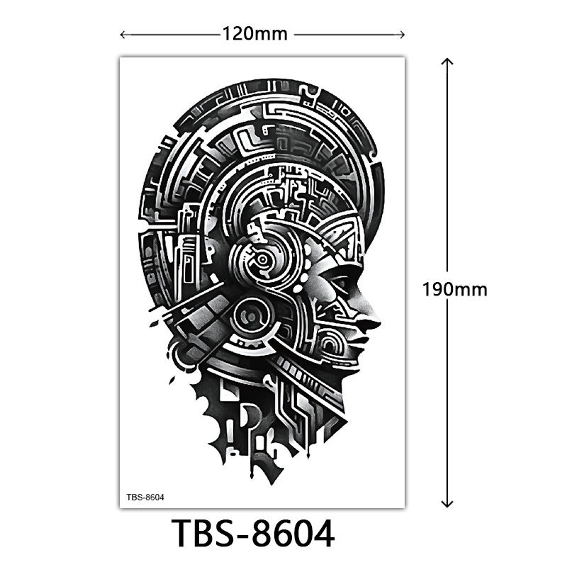 Waterproof Tattoo Stickers Totem Character Animal Tattoo Stickers Manufacturer Spot Tattoo - Image 1