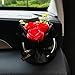 Ratgoo Unique Car Vent Clip Air Freshener Aesthetic Floral Soap Rose Bouquet Diffuser Decor Reusable Essential Oil Aroma Pad Cute Car Accessories Gift for Women Style B - Image 2
