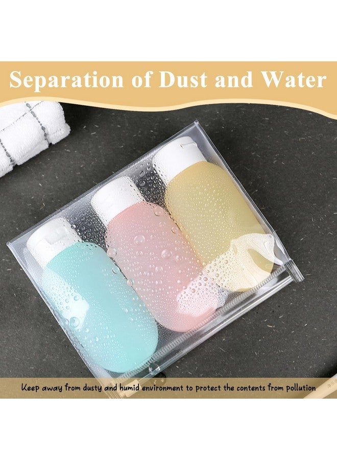 SHARK WAVE Travel Toiletry Bottles Set, 60ml Refillable Squeeze Containers, 3 Pack, Blue-Pink-Yellow - Image 4