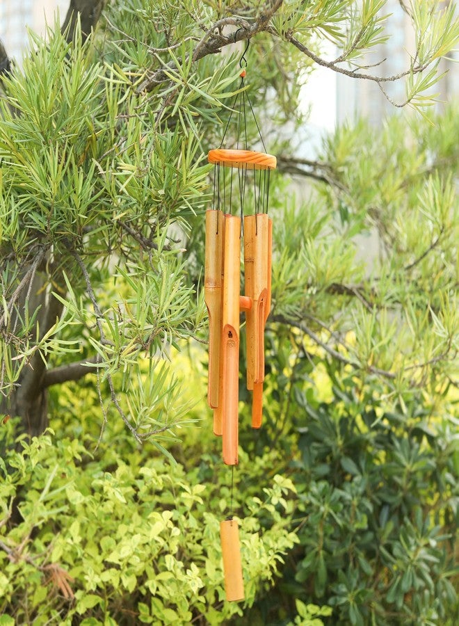 MUMTOP Bamboo Wind Chimes Outdoor Wooden Music Wind Chimes for Garden, Patio, Home or Outdoor Decor - Image 4
