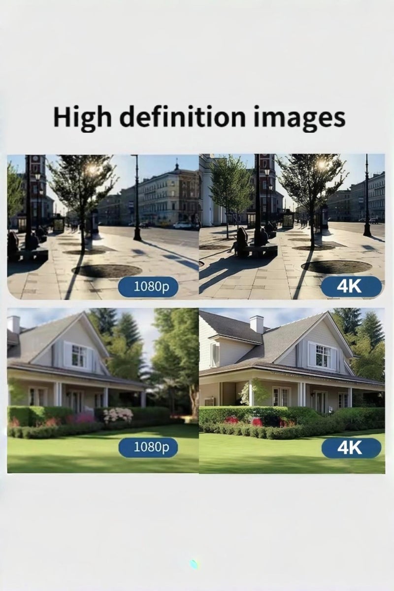 Generic 4K 8MP Solar Camera 4G Sim PTZ Cameras Outdoor Dual Lens IP Camara Solar Panel CCTV Security Built in Battery PIR Cam (With 64GB SD Card) - Image 4