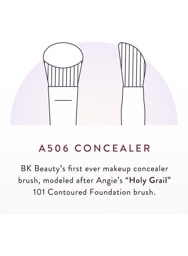 BK BEAUTY Angie Hot & Flashy A506 Concealer Brush - "Kitten Paw" Face Brush - Under -Eye Concealing and Contouring - Makeup Brushes - Image 5