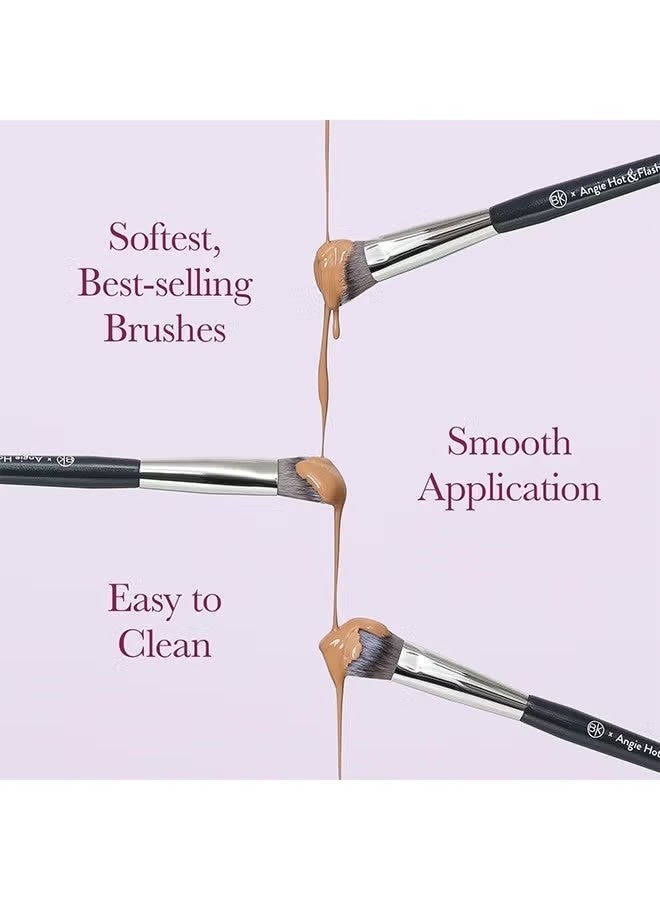 BK BEAUTY Angie Hot & Flashy A506 Concealer Brush - "Kitten Paw" Face Brush - Under -Eye Concealing and Contouring - Makeup Brushes - Image 4