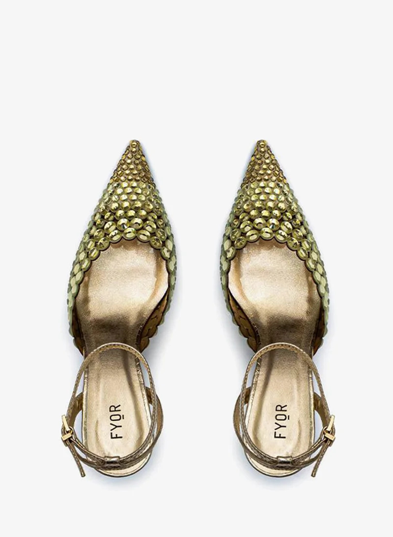 Fyor  Diamante Detail Pointed Heel BWR 079 for Women | Best Price UAE