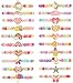 TAOMOCO 20 Pcs Colorful Unicorn Bracelet Girls Rainbow Unicorn Heart Beaded Bracelet Stretchy Costume Jewelry Set Party Favors Gifts Friendship Bracelets for Kids Little Girls Bead Style - Image 4