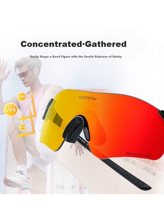 Vozapow Running Gl Marathon Outdoor Sports Polarized Sungl Cycling Goggles Windproof Sun Protection Mountaineering Uni - Image 4