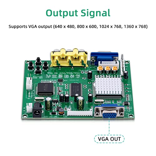 Mcbazel Arcade Game RGB/CGA/EGA to VGA HD Game Video Output Converter Board for Arcade Monitor to CRT LCD PDP Projector - Image 5