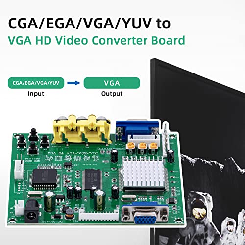 Mcbazel Arcade Game RGB/CGA/EGA to VGA HD Game Video Output Converter Board for Arcade Monitor to CRT LCD PDP Projector - Image 2
