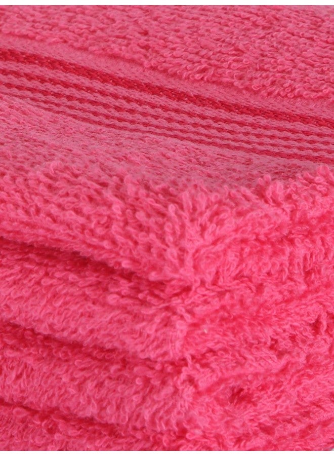KOPA Quick Dry 100% Cotton Soft Terry Towel -4pc Face Towel (d'ross) | Quick Dry 100% Cotton | Super Absorbent, Lightweight, Odour Free - for Men, Women, Kids Solid-Pink - Image 5