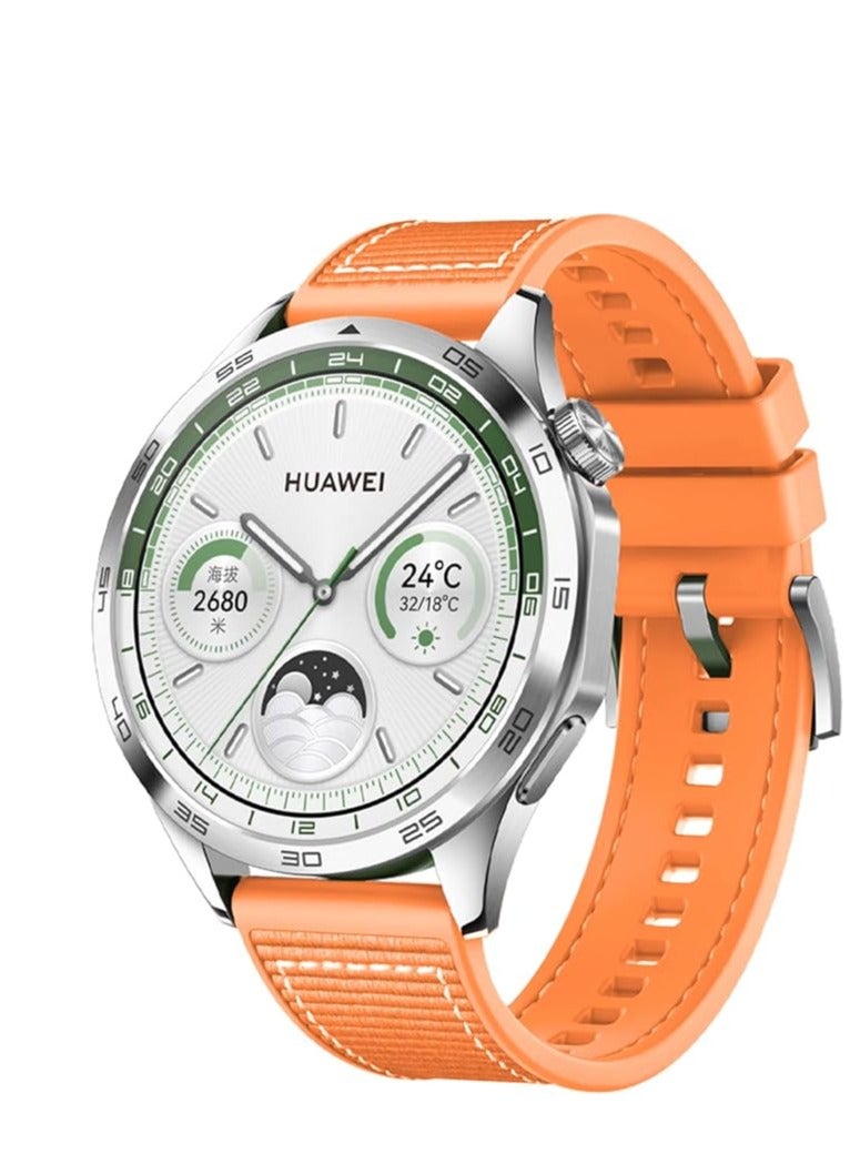 22mm Sport Band for Samsung Galaxy Watch 3 45mm/Watch 46mm/Gear S3/Huawei watch GT4 GT3 46MM/Huawei Watch 3/4/GT2E/GT2 Pro/GT GT2 46MM/Amaz fit GTR 4/3/3Pro/2/2e, Soft Silicone Nylon Wrist Strap - Image 1