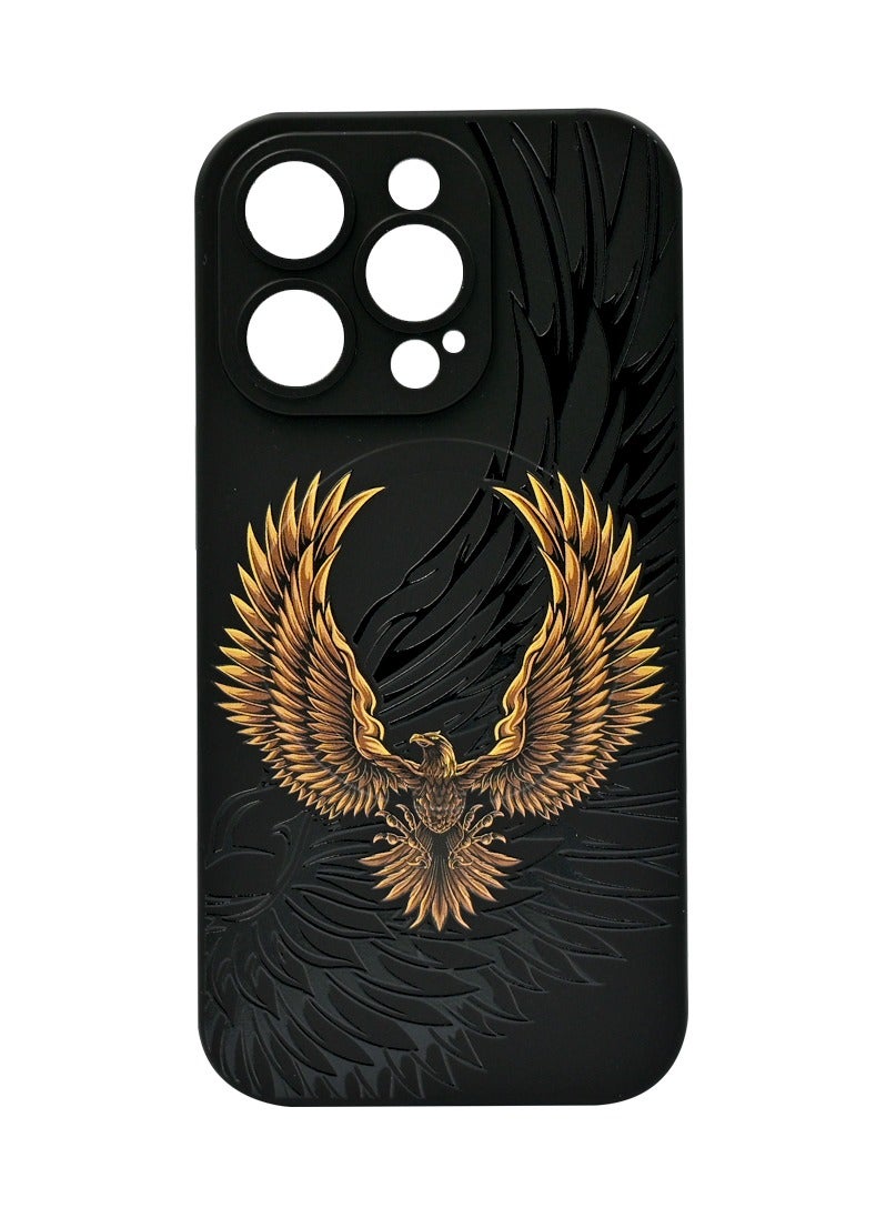 MOBILIUS SILICONE CASE WITH MICROFIBER AND MAGSAFE FOR APPLE IPHONE 14 PRO DUBAI:THE EAGLE IN FLIGHT