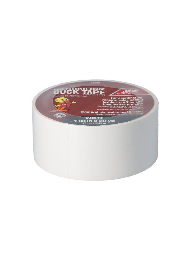 ACE Waterproof Heavy Duty Duck Tape White 1.88 Inch X20 yd 474178  - Image 1