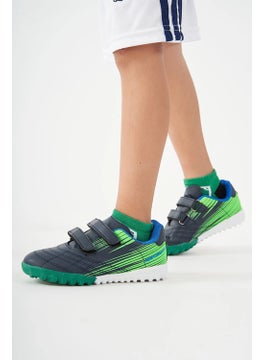 Cool Kids Ronaldo Navy Blue Boys Indoor Football Shoes  - Image 1