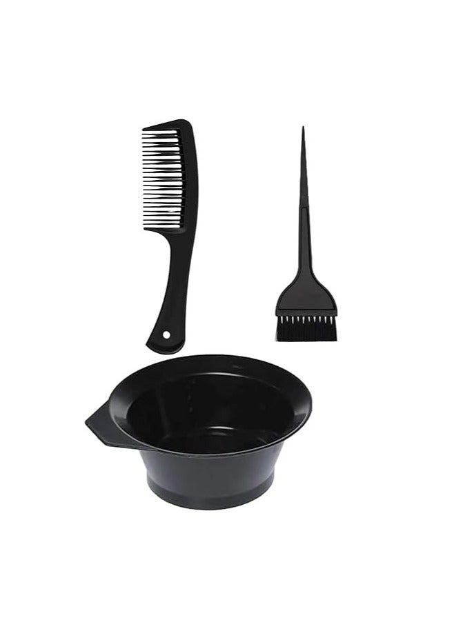 Rahalife مجموعة تلوين الشعر وصباغته من راها لايف، 4 قطع، وعاء وفرشاة، أداة تصفيف الشعر بنفسك للصالون والمنزل - Image 1