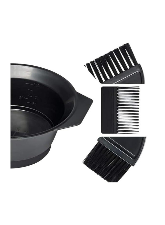 Rahalife مجموعة تلوين الشعر وصباغته من راها لايف، 4 قطع، وعاء وفرشاة، أداة تصفيف الشعر بنفسك للصالون والمنزل - Image 2