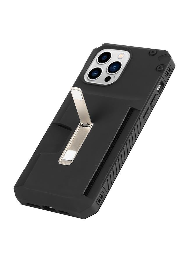 اس-توب حافظة لهاتف iPhone 13 Pro مع حامل بطاقة غير لامع - Image 5