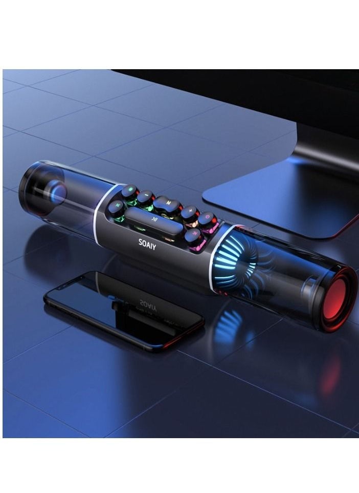 SOAIY - Game Computer Speaker Gaming Audio Desktop Bluetooth High Power Subwoofer - Image 1