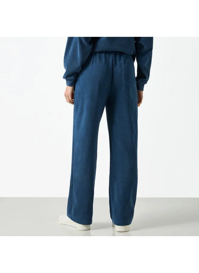 SP Characters Mickey Mouse Embroidered Track Pants with Drawstring Closure