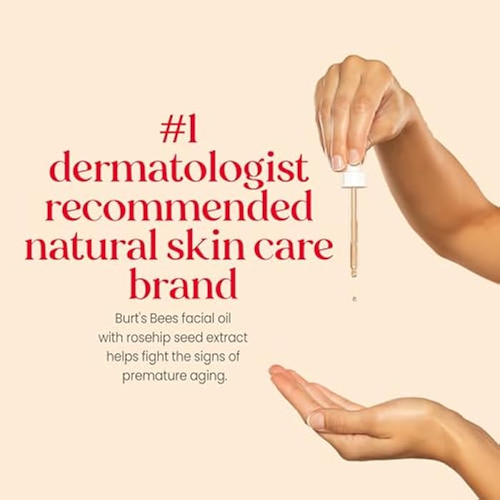 Burt's Bees Gua Sha Face Oil With Rosehip Seed Extract, Reduces Appearance of Fine Lines and Wrinkles, Use with Ice Roller & Facial Tools, Natural Origin Skin Care, 0.51 fl. oz. - Image 2